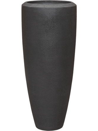 Tall flower pot "Polystone Plain Partner" Ø 37/ H 90 cm - Black