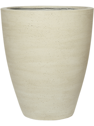 Large indoor/outdoor flower pot "Cement & Stone Ben L" Ø 46.5/ H 55 cm - Beige