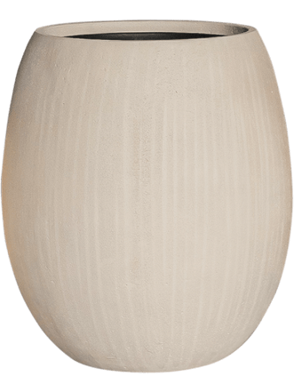 In-/Outdoor Blumentopf „Polystone Coated Plain Balloon“ Ø 48/ H 55 cm - Natural