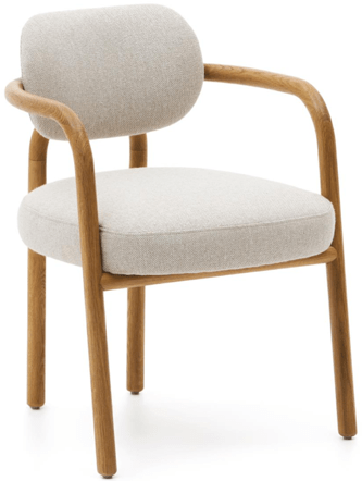 High-quality solid wood design chair "Melbourne" - natural oak