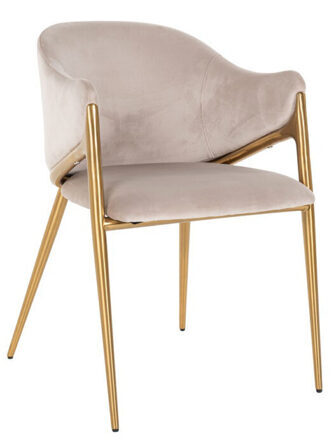 Design armchair "Gwen" - Beige dark