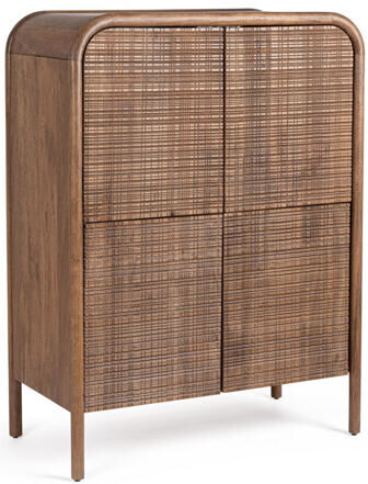 Massives Design Highboard „Sanat“ 4-türig, 120 x 90 cm