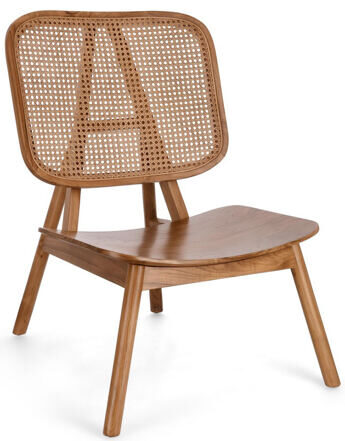 Design armchair "Yves" made of solid teak - Natural