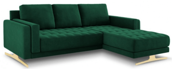 Design-Ecksofa „Kelso“ Smaragdgrün 242 x 164 cm