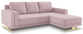 Design-Ecksofa „Kelso“ Lavendel 242 x 164 cm