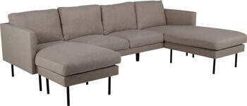 Corner sofa "Zoom" 262 cm - Light Brown