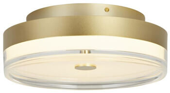 Dimmbare LED Design Deckenlampe „Cyprus“ Ø 30 cm, Gold