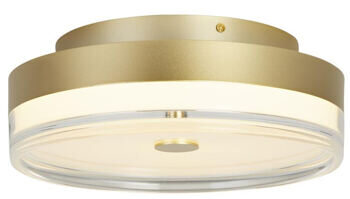 Dimmbare LED Design Deckenlampe „Cyprus“ Ø 40 cm, Gold