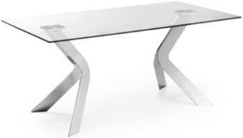 Rectangular glass table "Eastport" 180 x 90 cm