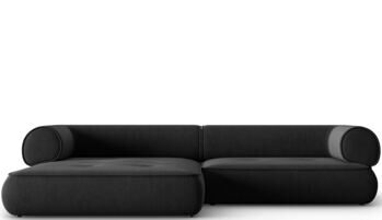 4-Sitzer Design Ecksofa „Lily“, Chenille Anthrazit