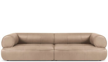 4-Sitzer Echtleder Designsofa „Lily“