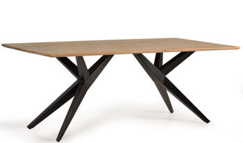 Solid design dining table "Xsilo" 200 x 100 cm