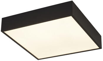 Dimmbare LED Design Decken- und Badlampe „Zeus“ 30 x 30 cm, Schwarz