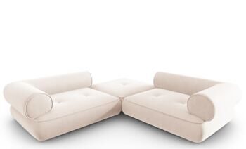 5-Sitzer Design Ecksofa „Lily“ mit offener Ecke, Chenille