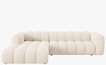 4-Sitzer Design Modul Ecksofa „Lupine“ mit Eckteil links - Chenille-Bezug