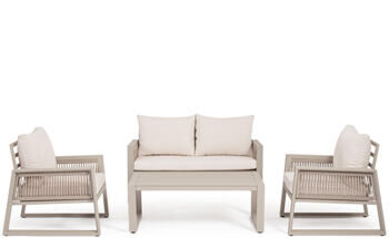 salon de jardin 4 places Outdoor Design "Captiva" - Beige/Beige