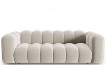 3-Sitzer Design Modul Sofa „Lupine“ - Samtbezug