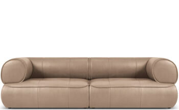 3-Sitzer Echtleder Designsofa „Lily“