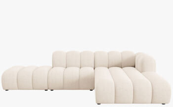 5-Sitzer Design Modul Ecksofa „Lupine“ mit Eckteil rechts - Chenille-Bezug