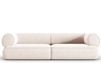 3-seater designer sofa "Lily" with chenille cover