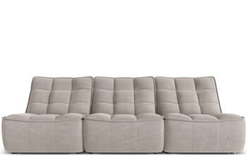 3-seater design sofa "Moni", textured fabric