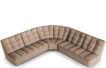 Grosses 6-Sitzer Echtleder Designsofa „Moni“