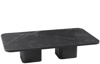 Large design ceramic coffee table "Newport" ceramic Marquina, 140 x 80 cm