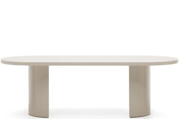 Ovaler Design Esstisch „Nelly“ Ecru - 240 x 100 cm