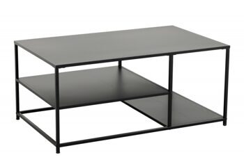 Steel Now" coffee table with 2 storage compartments 100 x 60 cm