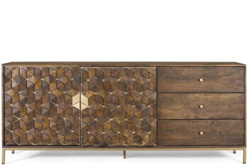 Massives Design Sideboard „Bora Bora“ 2-türig, 190 x 77 cm