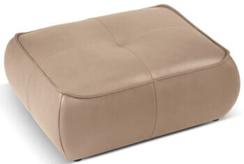 Echtleder Design Sitzpouf „Lily“ 89 x 65 cm