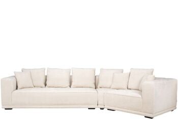 Grosses 4-Sitzer Design Sofa „Lusso“ mit abgerundeter Form