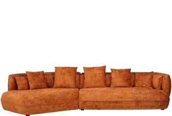 Grosses abgerundetes Design Sofa „Rodina“, Lovely Pumpkin