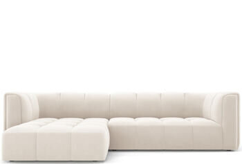 3-Sitzer Design Ecksofa „Adams“ mit Eckteil links, Samtbezug