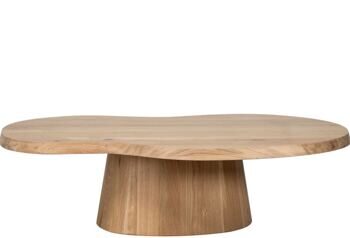 Solid wood design coffee table "Riva" 130 x 70 cm