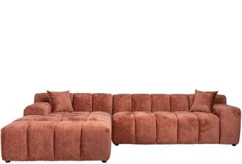 Design Ecksofa „Cube“ mit Eckteil links, Blush Fusion