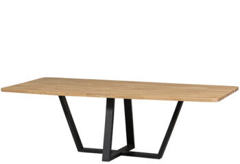 Solid wood design dining table "Tabloo II" 240 x 100 cm - natural oak