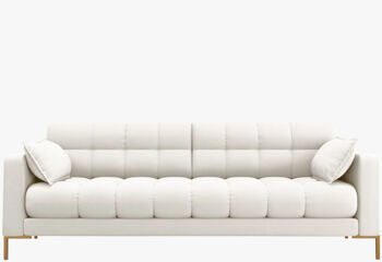 4-Sitzer Designsofa "Mamaia Strukturstoff“ Light Beige