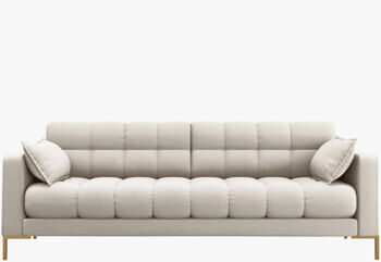 4-seater designer sofa "Mamaia textured fabric" Beige