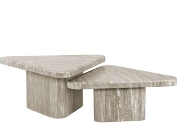 Design marble coffee table set "Dwayne"