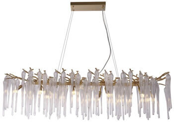 Dimmable design hanging lamp "Heritage" 10-light