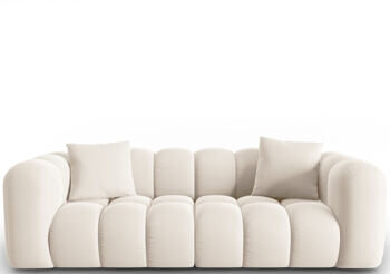 3-Sitzer Design Sofa „Halley“, Samtbezug