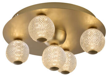 Dimmbare LED Design Deckenlampe „Asteroid“, Gold