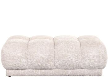 Grosser Design Sitzpouf „Noah“ 125 x 62 cm, Cream