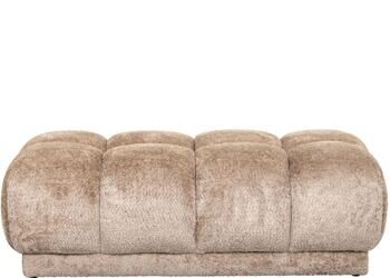 Grosser Design Sitzpouf „Noah“ 125 x 62 cm, Beige