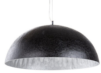 Extra large hanging lamp "Glow" Black/Silver - Ø 70 cm