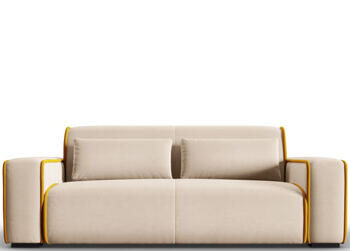 3-Sitzer Design Sofa „Lina“, Samtstoff