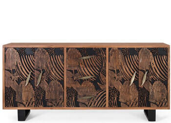 Massives Design Sideboard „Tropicana“, 4-türig - 175 x 81 cm