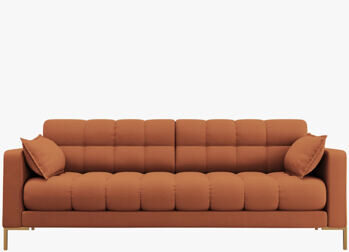 3-Sitzer Designsofa "Mamaia Strukturstoff“ Brick