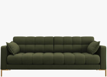 3 seater design sofa "Mamaia textured fabric" Green